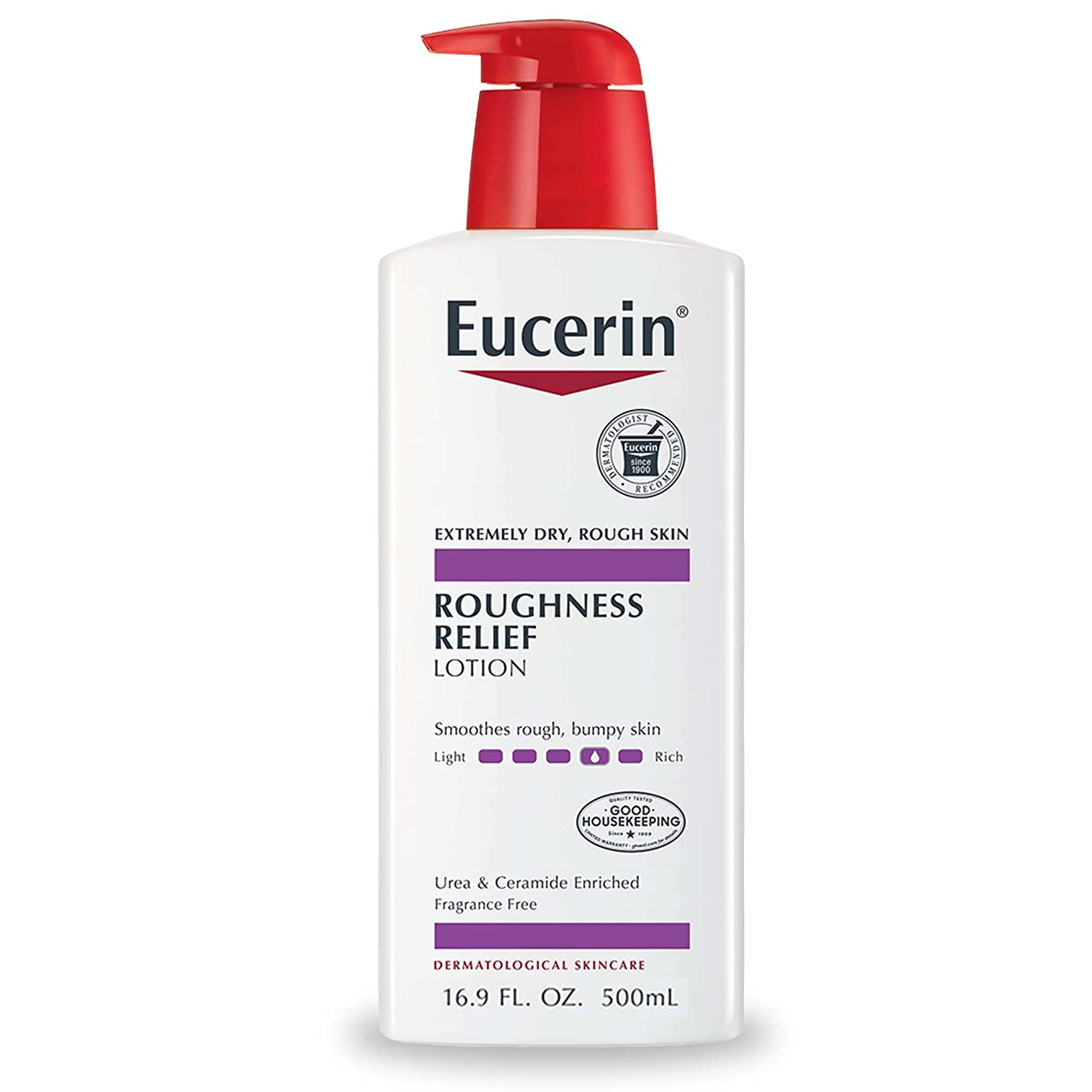 Eucerin Roughness Relief Body Lotion, Unscented Body Lotion for Dry ...