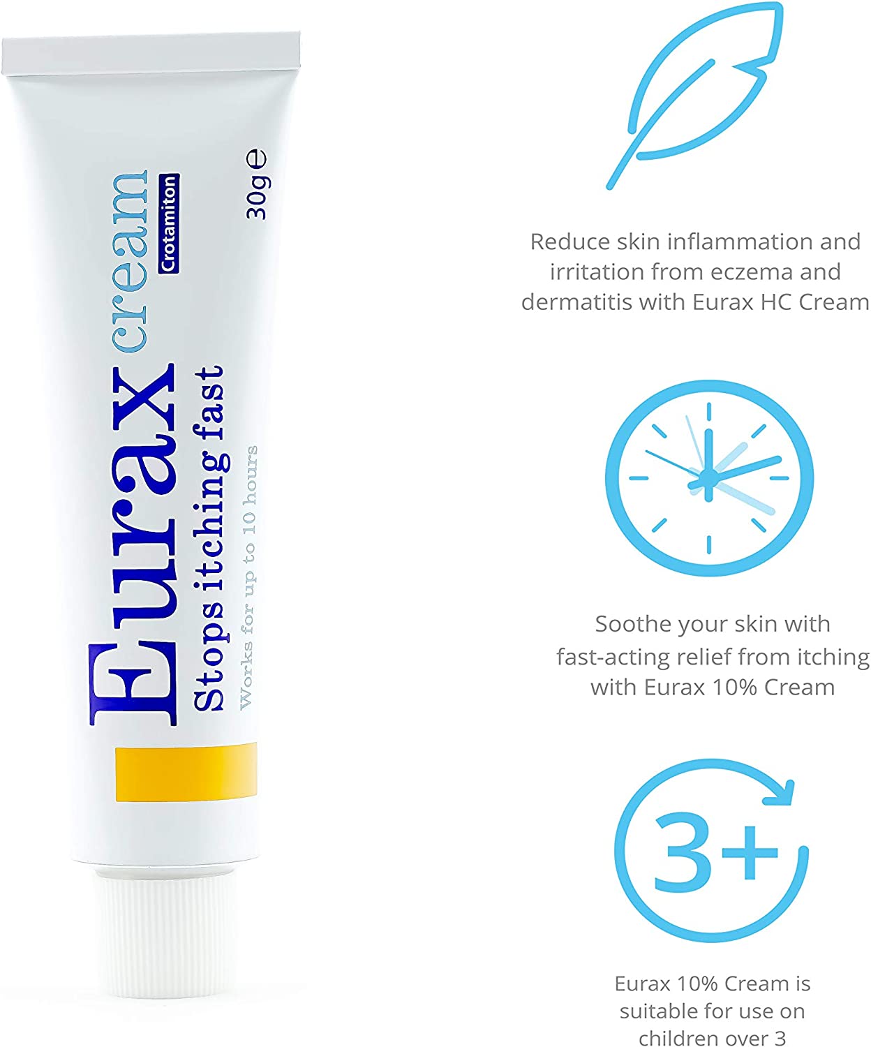 Eurax Itch Relief Cream Helps Stop Itching Fast, Lasts Up To 8h for ...