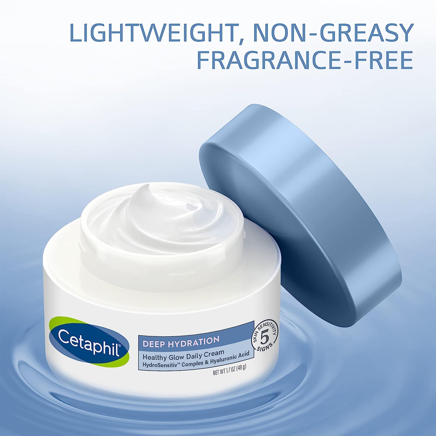 CETAPHIL Deep Hydration Fragrance Free Healthy Glow Daily Face Cream, 1 ...